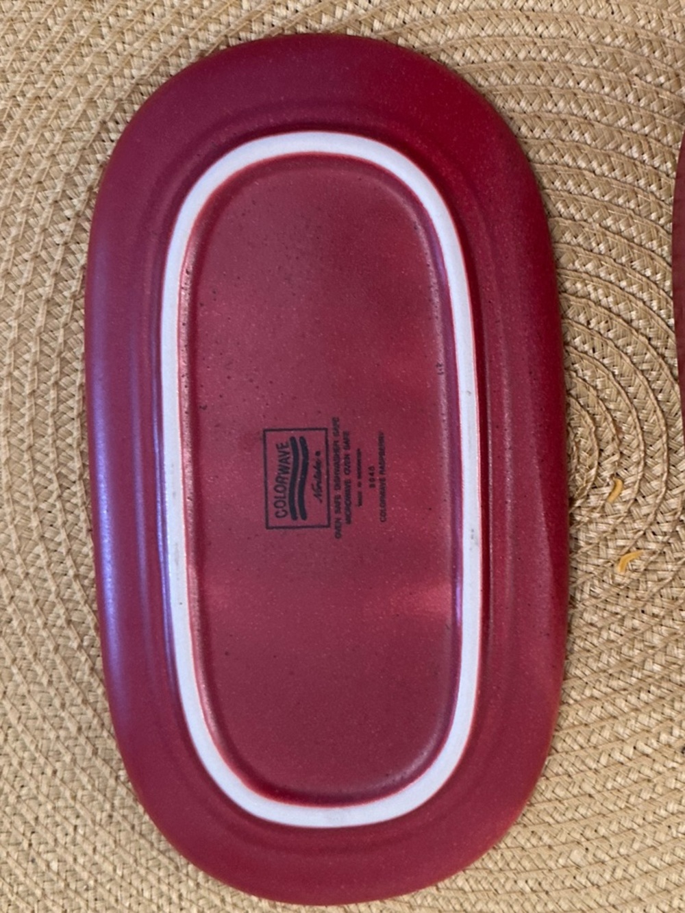 Red Raspberry Noritake Colorwave Ceramic Butter Dish - Picture 2 of 3
